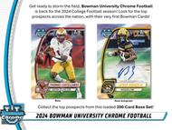 Image for 2024 Bowman University Chrome Football Blaster 40-Box Case