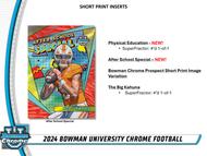 Image for 2024 Bowman University Chrome Football Blaster 40-Box Case