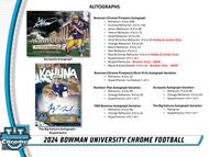 Image for 2024 Bowman University Chrome Football Blaster 40-Box Case