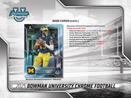 Image for 2025 Bowman University Chrome Football Hobby 12-Box Case