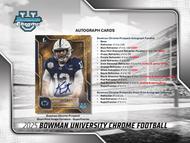 Image for 2025 Bowman University Chrome Football Hobby 12-Box Case
