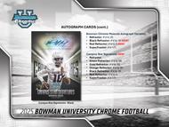 Image for 2025 Bowman University Chrome Football Hobby 12-Box Case