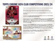 Image for 2023/24 Topps Chrome UEFA Club Competitions Soccer Hobby Jumbo Pack