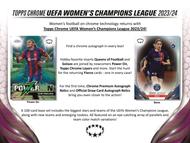 Image for 2023/24 Topps Chrome UEFA Women's Champions League Soccer Hobby 12-Box Case