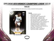 Image for 2023/24 Topps Chrome UEFA Women's Champions League Soccer Hobby 12-Box Case
