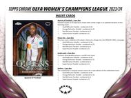 Image for 2023/24 Topps Chrome UEFA Women's Champions League Soccer Hobby 12-Box Case