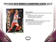 Image for 2023/24 Topps Chrome UEFA Women's Champions League Soccer Hobby 12-Box Case