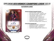 Image for 2023/24 Topps Chrome UEFA Women's Champions League Soccer Hobby 12-Box Case