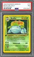 Image for Pokemon Base Set 1st Edition GERMAN Venusaur Bisaflor 15/102 PSA 7 *493
