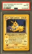 Image for Pokemon Neo Destiny 1st Edition Light Jolteon 48/105 PSA 8