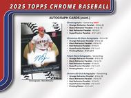 Image for 2025 Topps Chrome Baseball Hobby Box