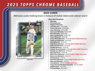 Image for 2025 Topps Chrome Baseball Hobby Box