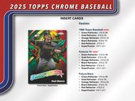 Image for 2025 Topps Chrome Baseball Hobby Box