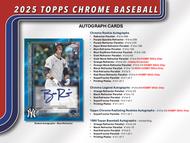 Image for 2025 Topps Chrome Baseball Hobby Box