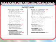 Image for 2024 Topps Chrome Update Series Baseball Hobby Box