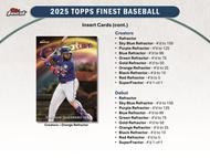 Image for 2025 Topps Finest Baseball Hobby Box