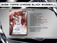 Image for 2025 Topps Chrome Black Baseball Hobby Box