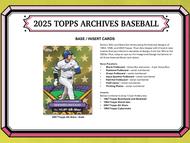 Image for 2025 Topps Archives Baseball Blaster 40-Box Case