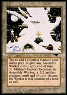 Image for Magic the Gathering Antiquities Mishra's Factory Winter HEAVILY PLAYED HP