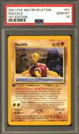 Image for Pokemon Neo Revelation 1st Edition Shuckle 51/64 PSA 10 GEM MINT