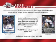 Image for 2022 Topps Chrome Baseball Hobby Box