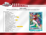 Image for 2022 Topps Chrome Baseball Hobby Box