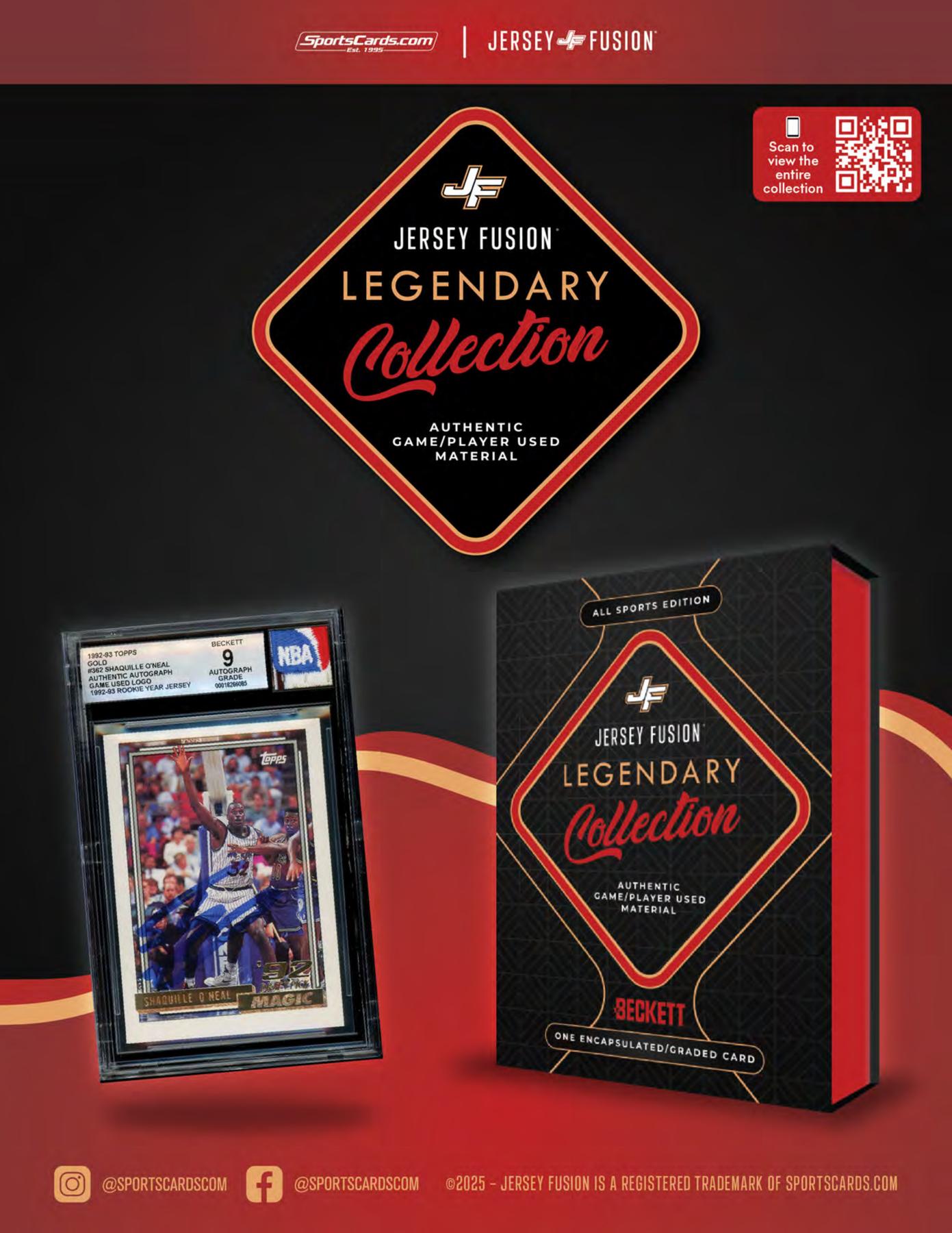 2025 Jersey Fusion Legendary Collection Hobby Box (Presell) | DA