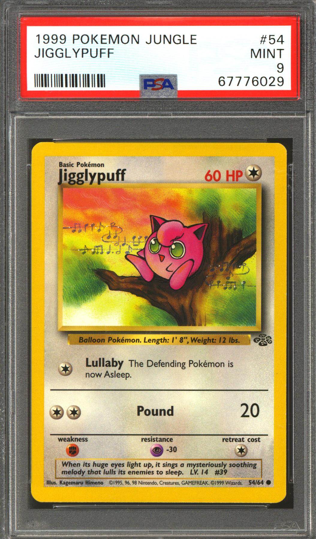 Pokemon Jungle Jigglypuff 54/64 PSA 9 | DA Card World