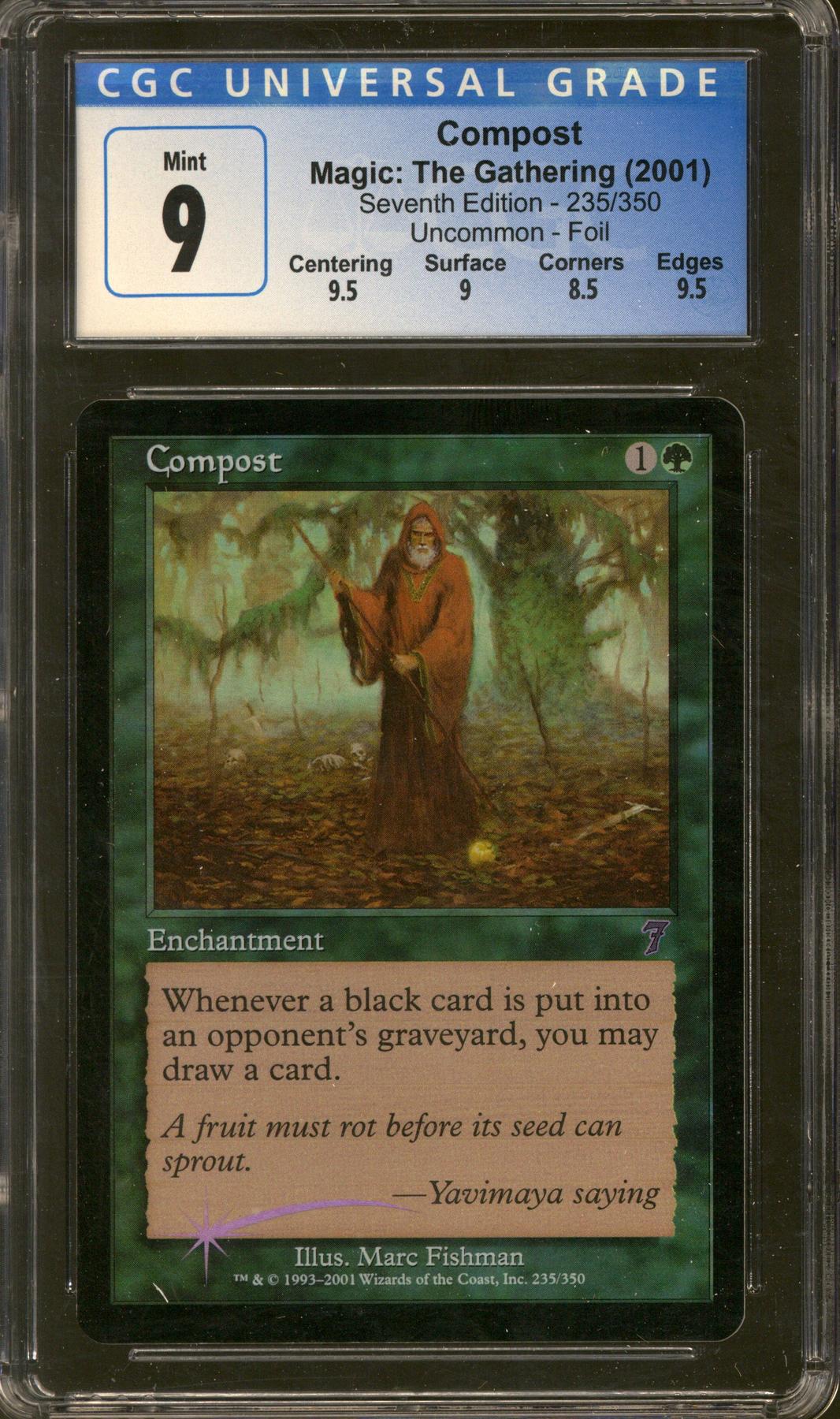 Magic the Gathering Seventh Edition Foil Compost CGC 9 DA Card World