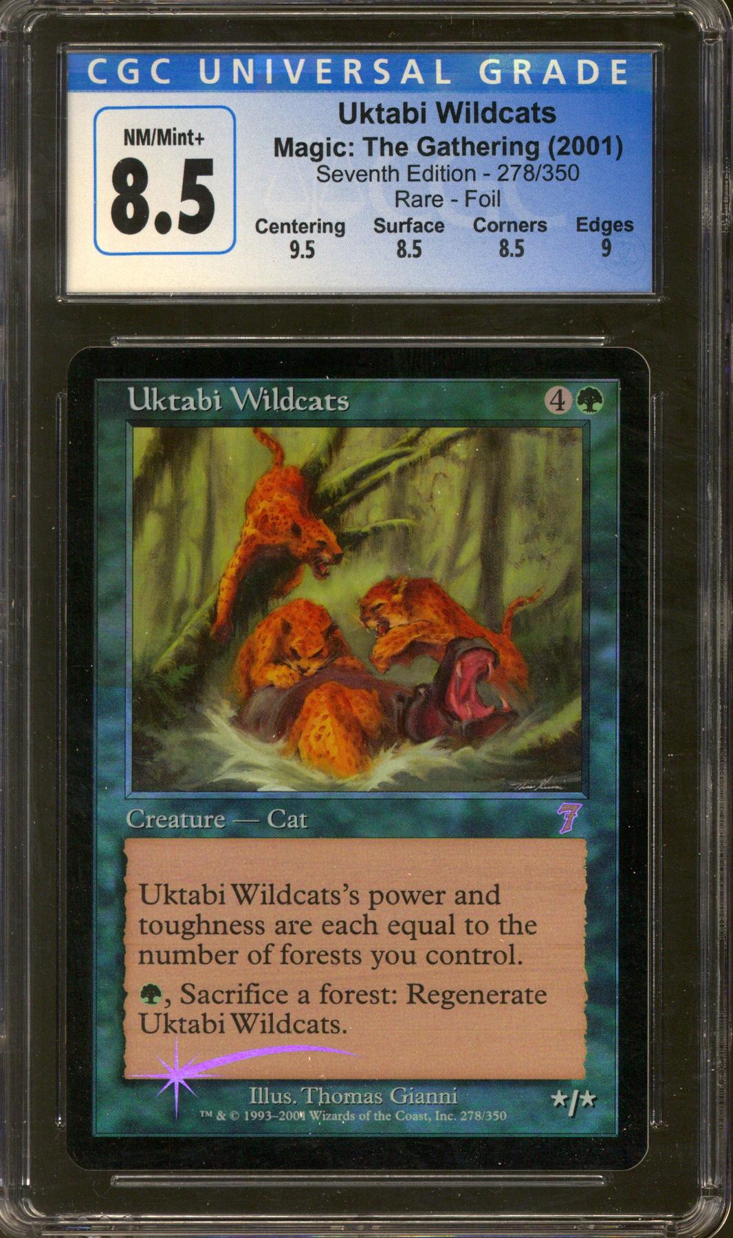 Magic the Gathering Seventh Edition Foil Uktabi Wildcats CGC 8.5 | DA ...