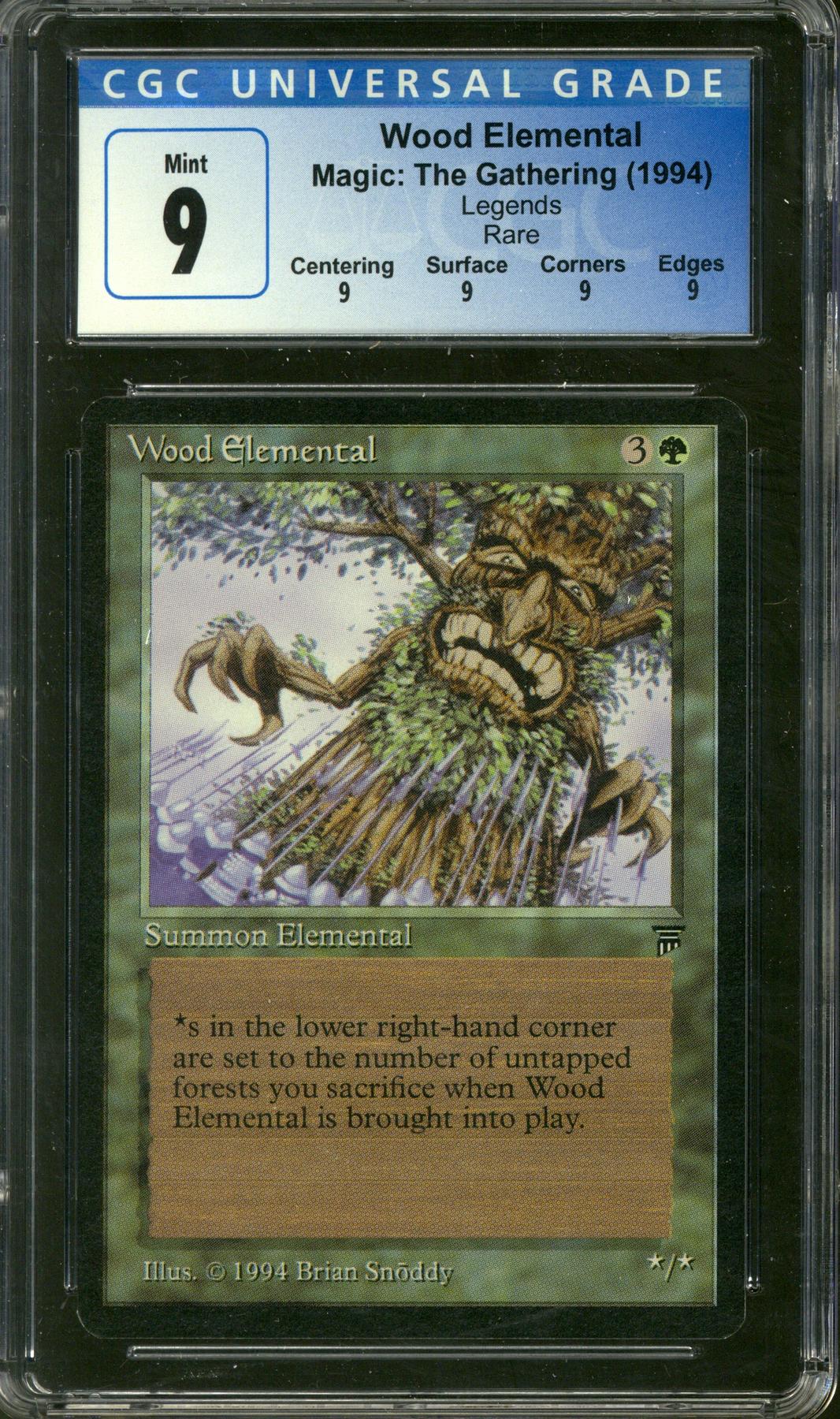 Magic the Gathering Legends Wood Elemental CGC 9 | DA Card World