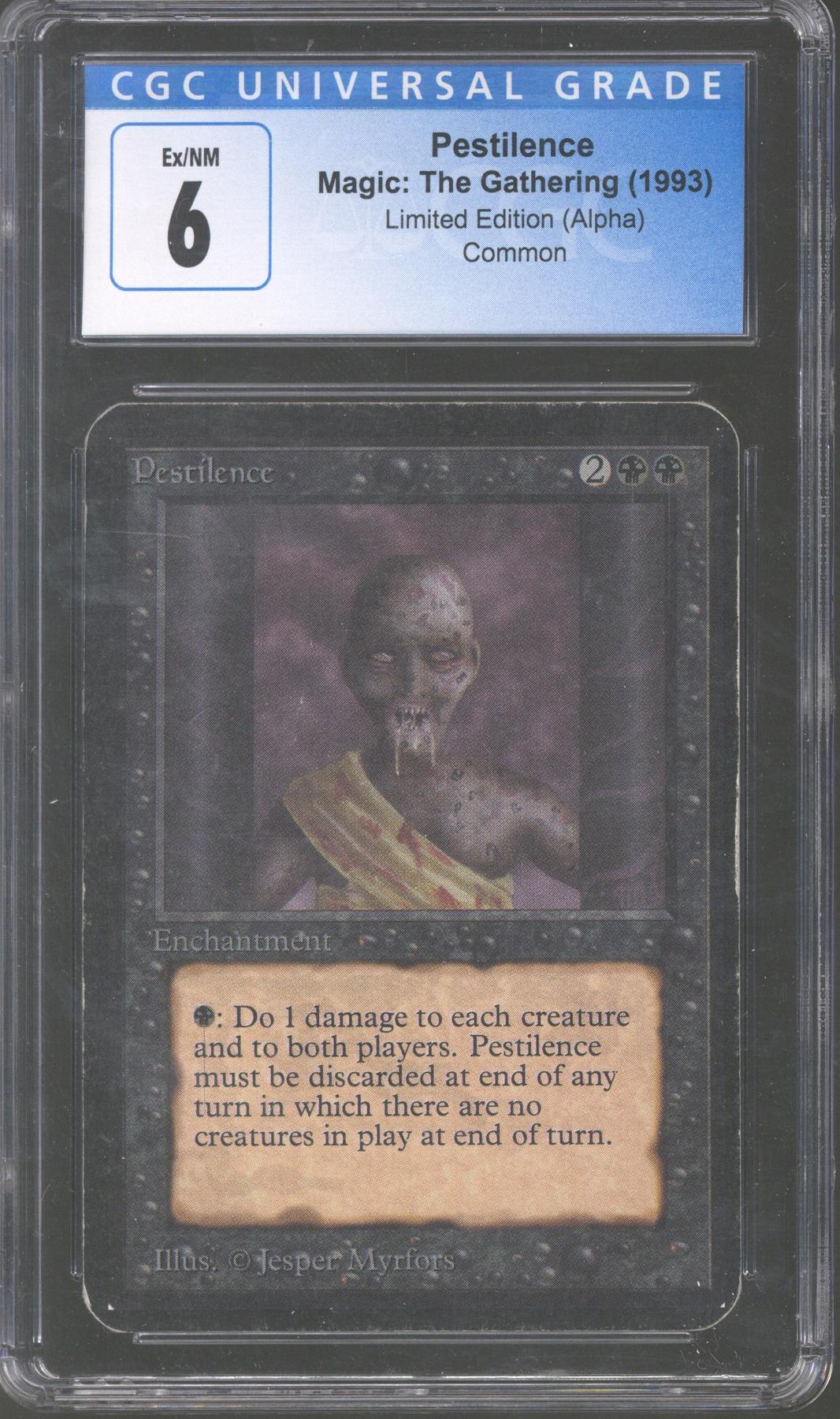 Magic the Gathering Alpha Pestilence CGC 6 | DA Card World