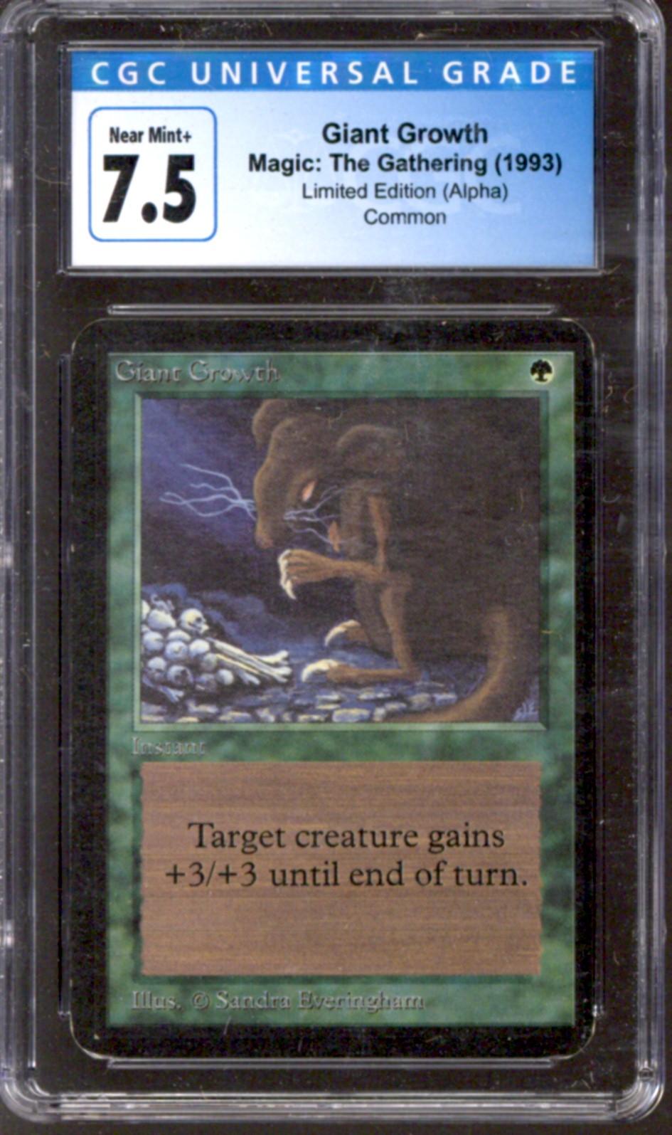 Magic the Gathering Alpha Giant Growth CGC 7.5 | DA Card World
