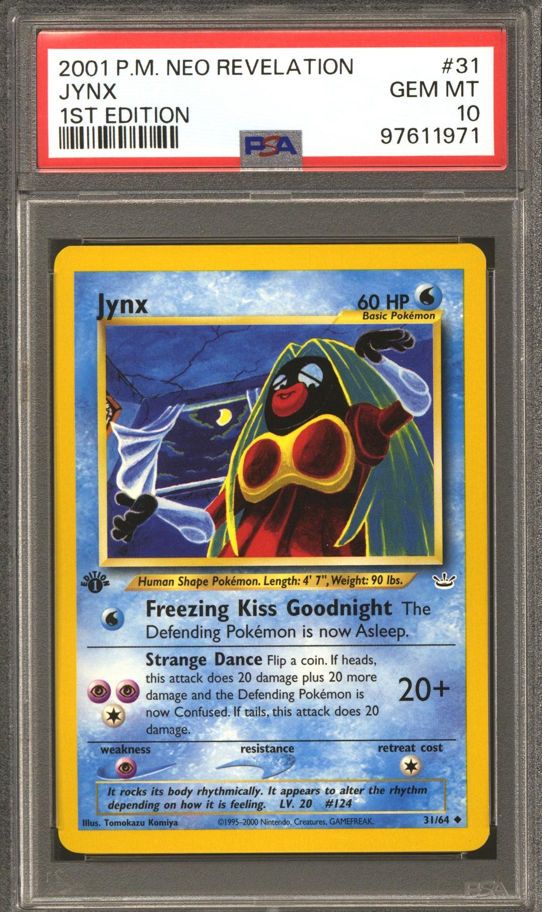 Pokemon Neo Revelation 1st Edition Jynx 31/64 PSA 10 GEM MINT | DA