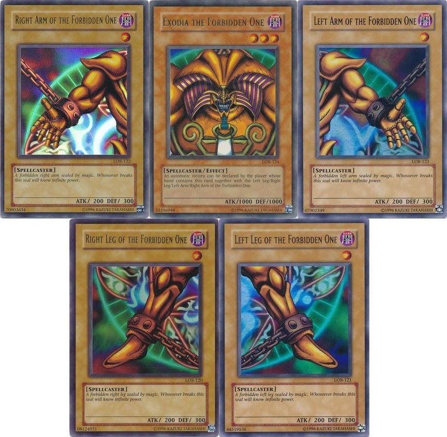 Yu-Gi-Oh Legend of Blue-Eyes Complete Exodia the Forbidden One Left ...