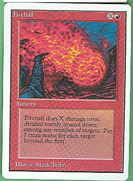 Magic the Gathering Unlimited Single Fireball - NEAR MINT (NM) | DA ...