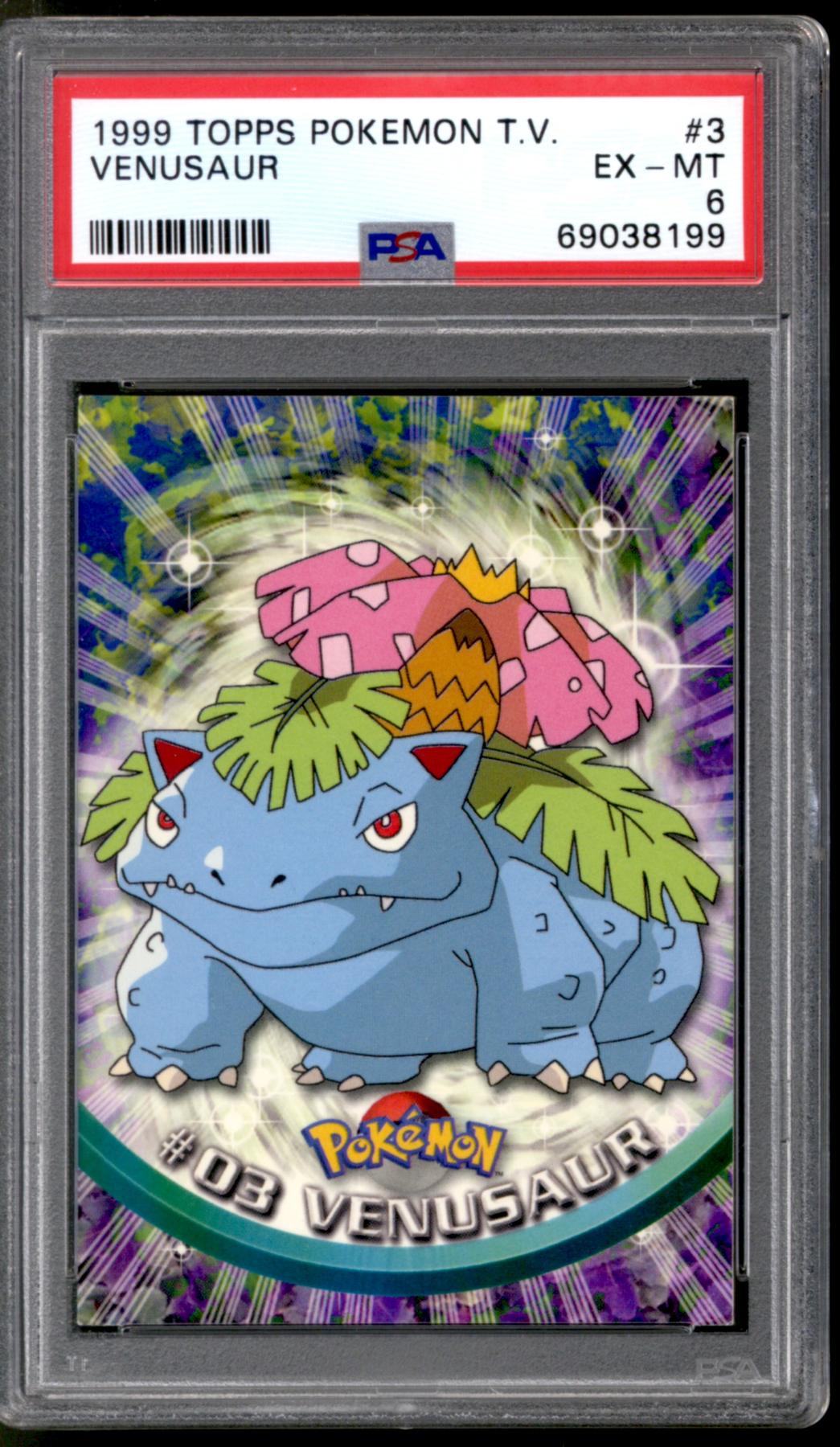 Pokemon Topps TV Edition Venusaur 3 PSA 6 DA Card World