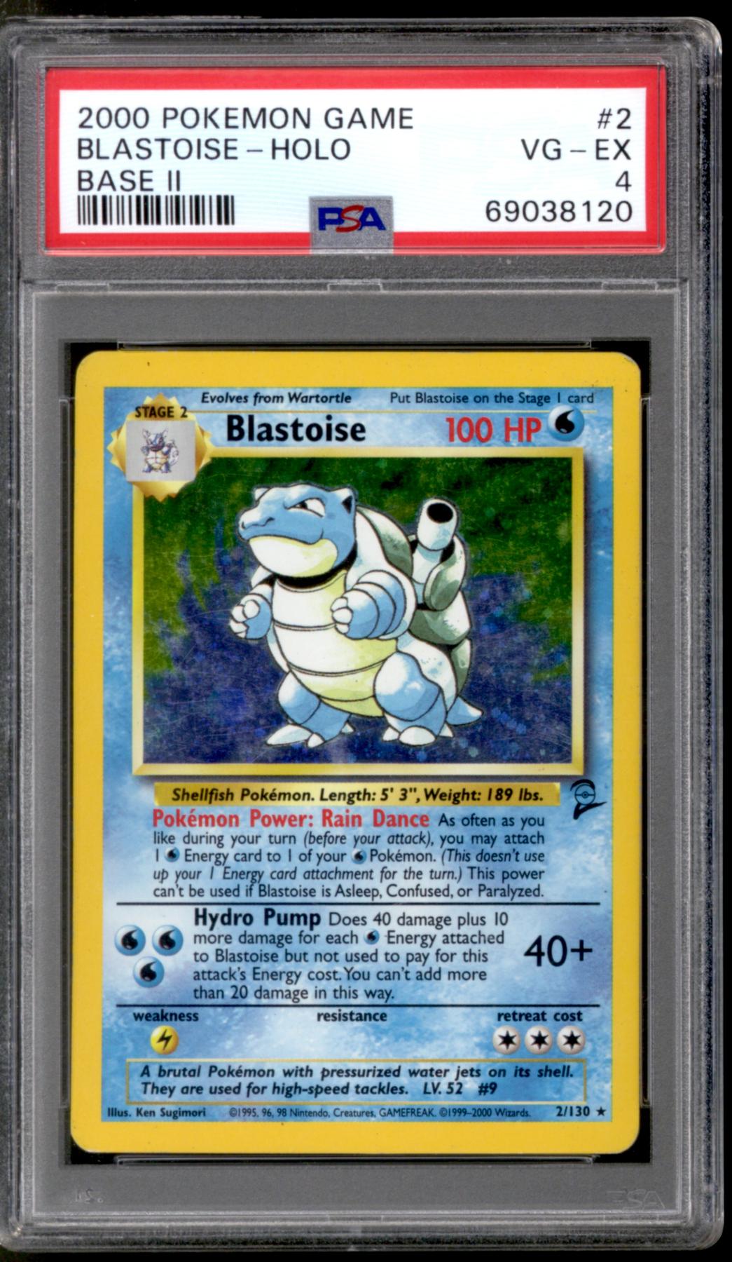 Pokemon Base Set 2 Blastoise 2/130 PSA 4 | DA Card World