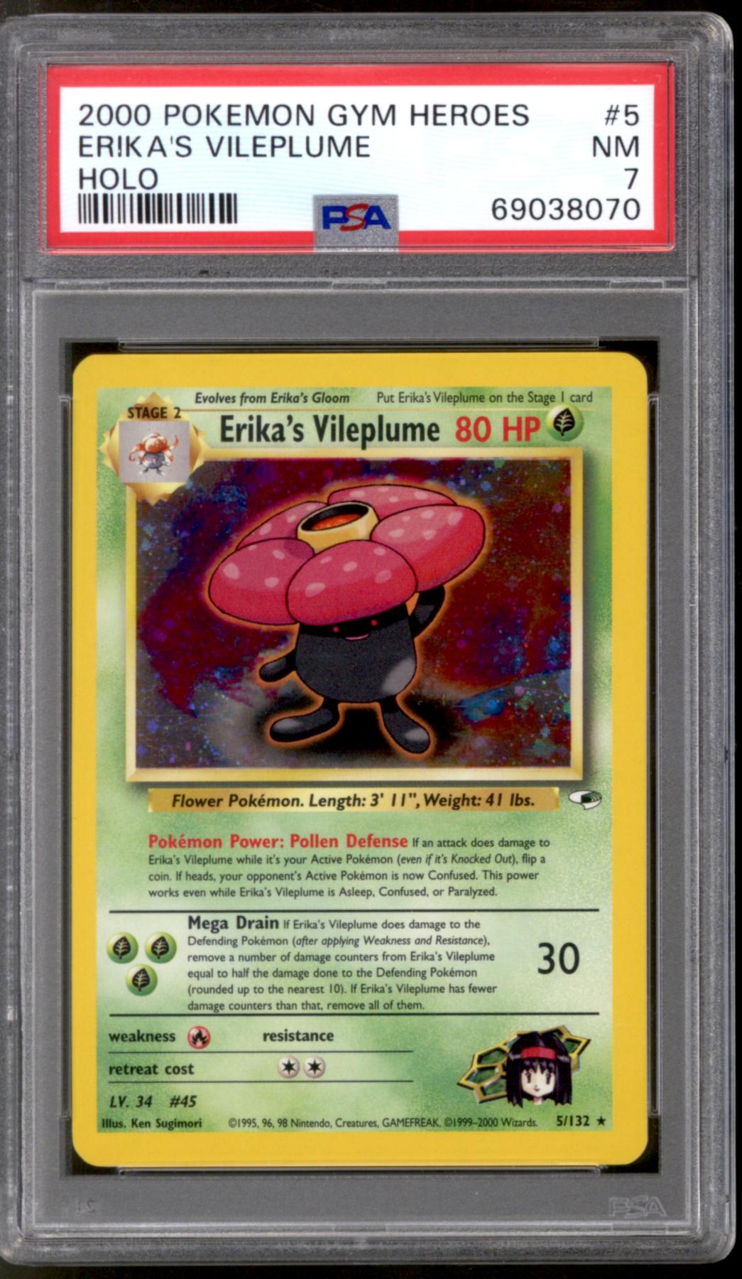 vileplume pokemon card value Pokemon Diamond & Pearl Legends Awakened Rare Vileplume #45 main image 1