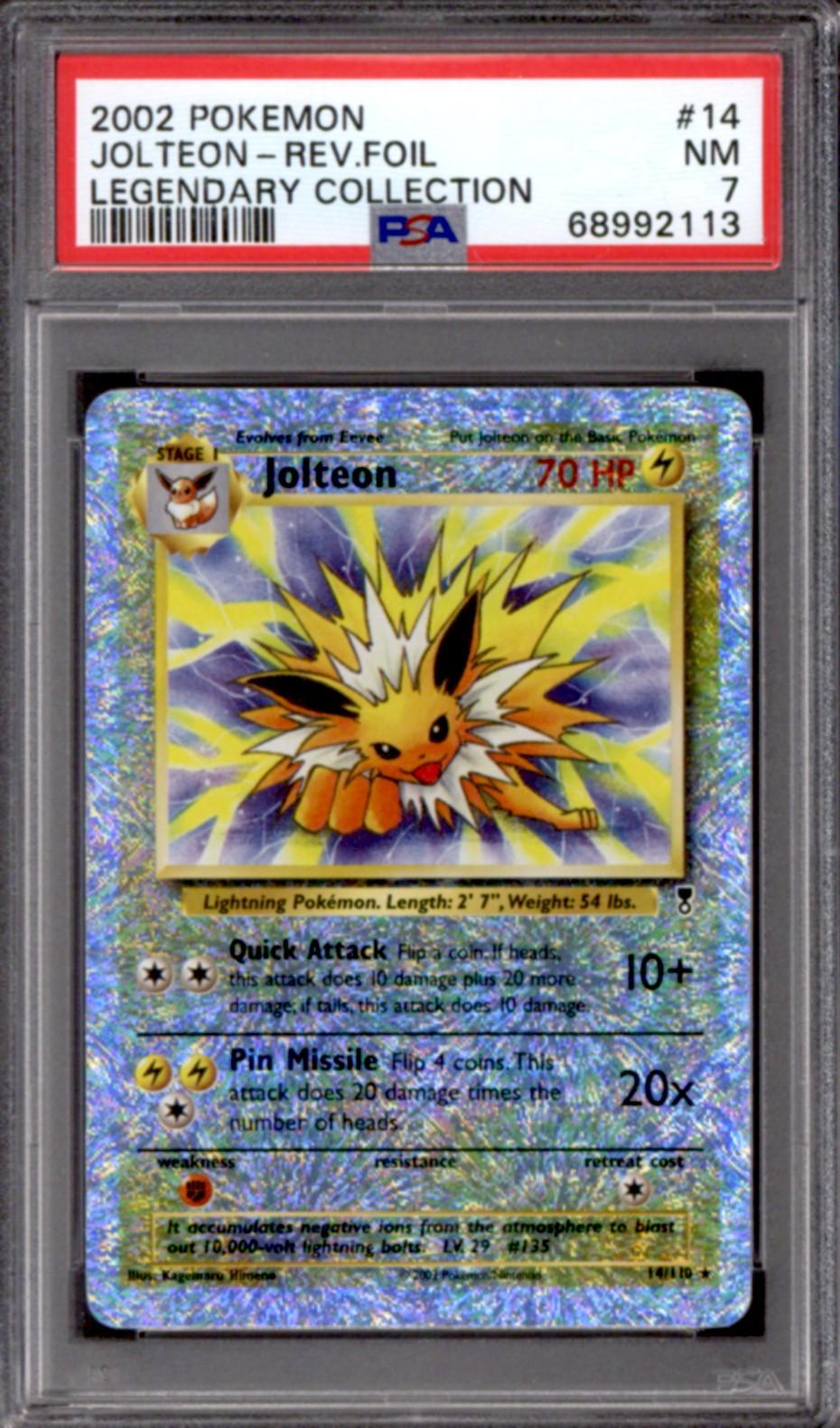 Pokemon Legendary Collection Reverse Holo Foil Jolteon 14/110 PSA 7