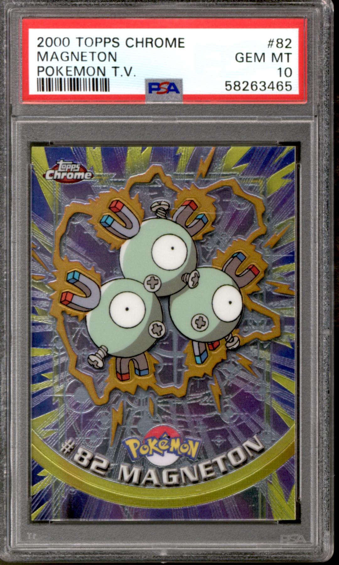 Pokemon Topps TV Chrome Magneton #82 PSA 10 GEM MINT *465