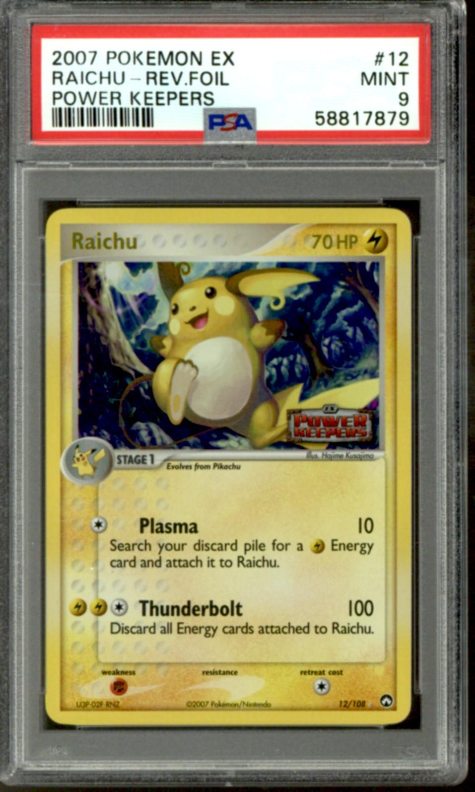 Pokemon EX Power Keepers Reverse Holo Foil Raichu 12 108 PSA 9 EBay
