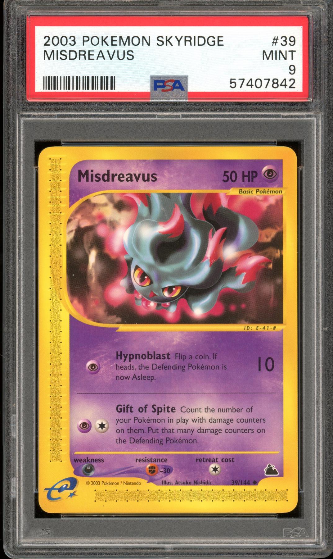 Pokemon Skyridge Misdreavus 39/144 PSA 9 | DA Card World