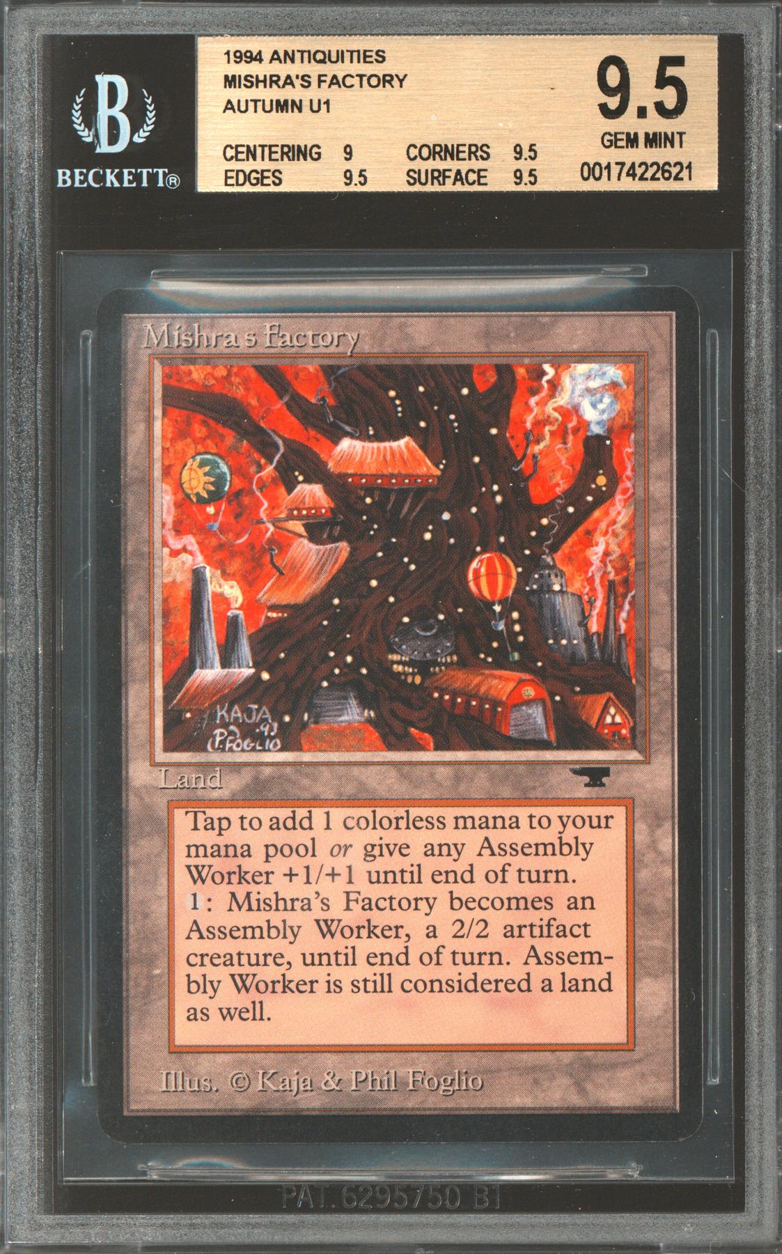 Magic the Gathering Antiquities Mishra's Factory Autumn BGS 9.5 (9