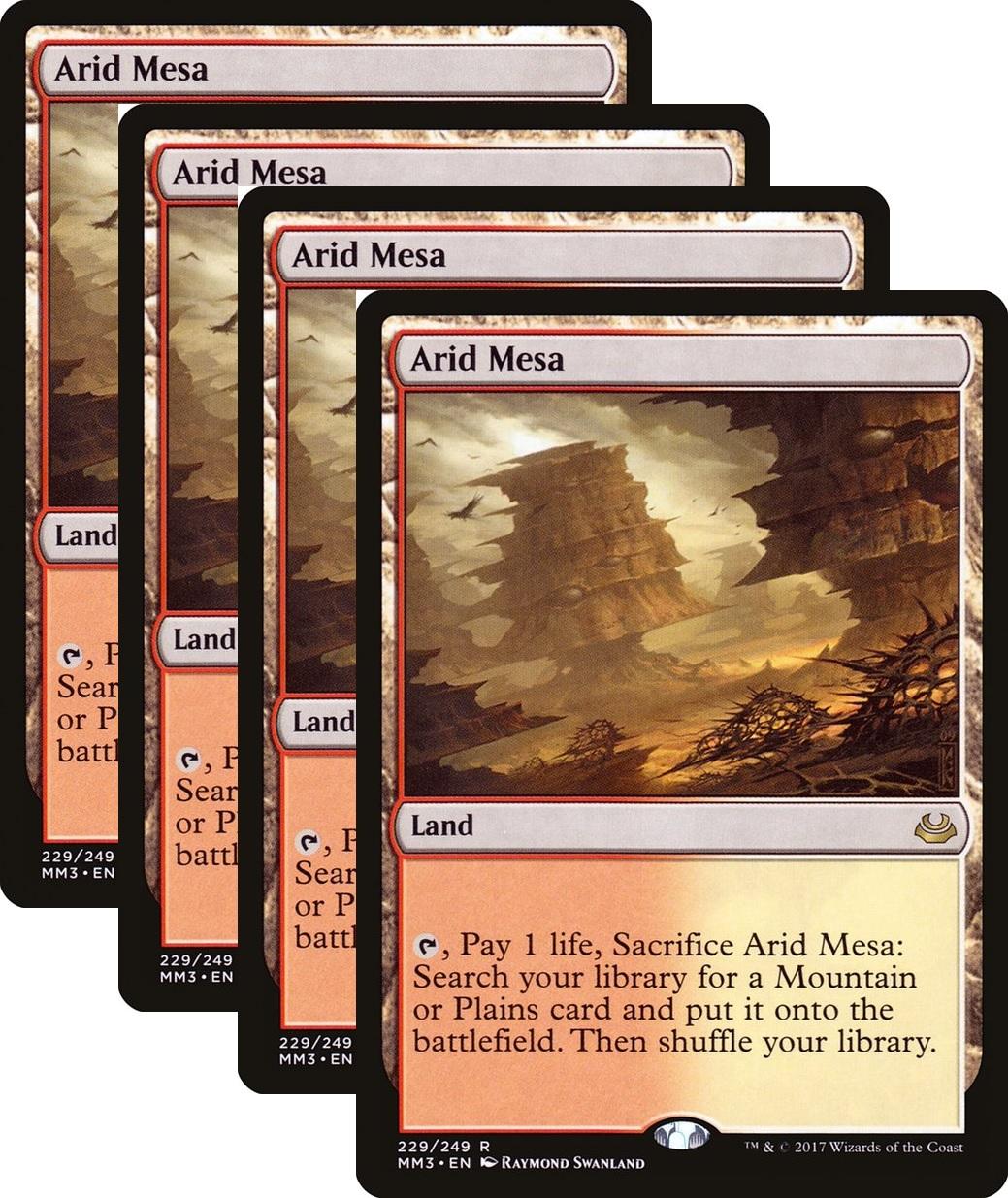 MTG　乾燥台地　Arid Mesa　4枚セット 乾燥台地/Arid Mesa 英語拡張4枚セット - メルカリ