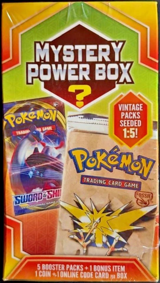 mystery power box pokemon 5 booster packs Pokemon Trading Card Games Mystery Power Box
