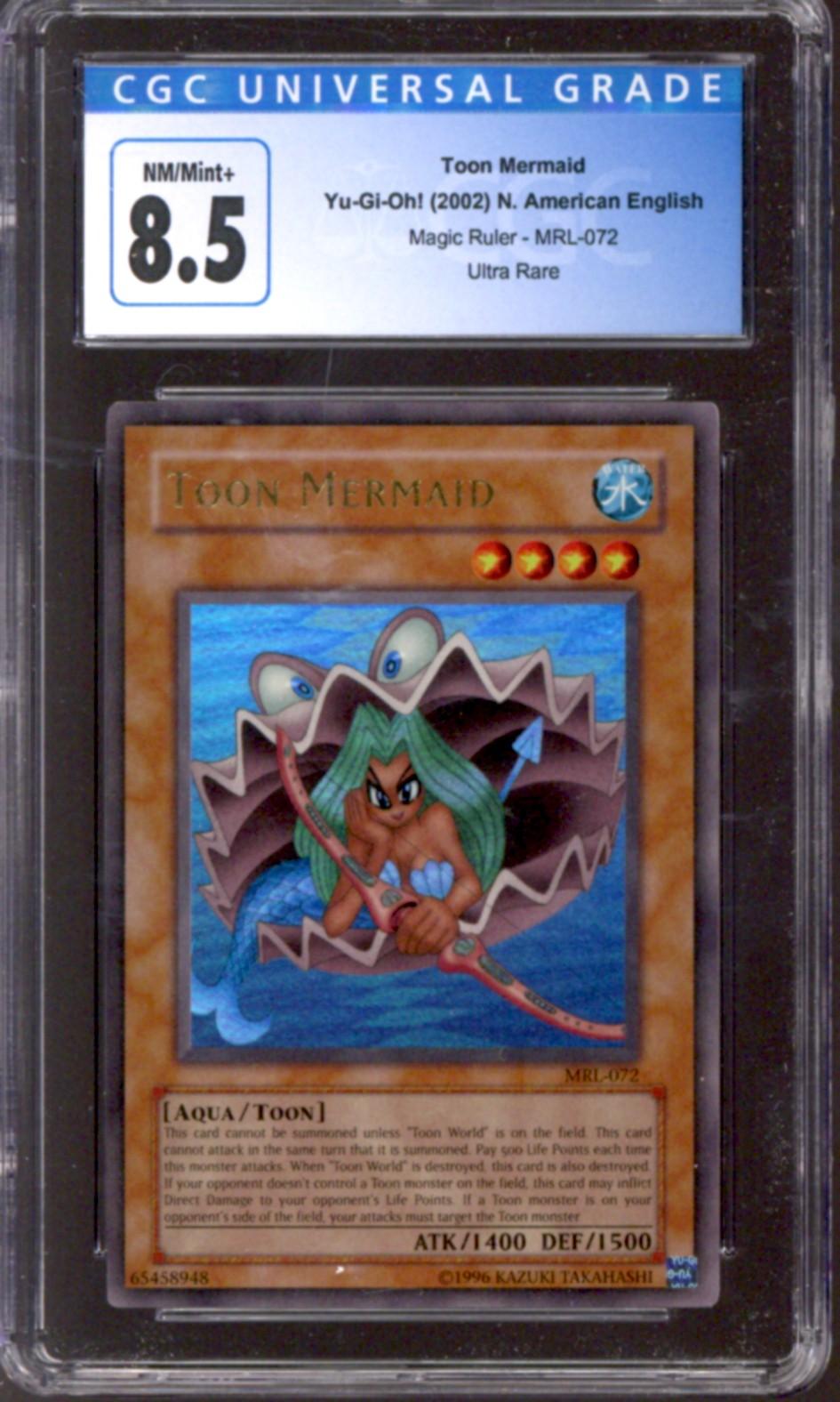 Yu-Gi-Oh Magic Ruler Toon Mermaid MRL-072 CGC 8.5 | DA Card World