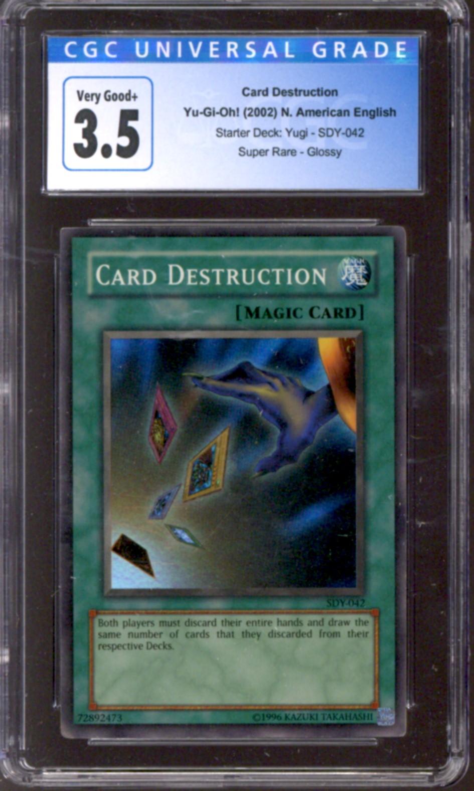 Yu-Gi-Oh Starter Deck Yugi Card Destruction SDY-042 CGC 3.5 | DA Card World