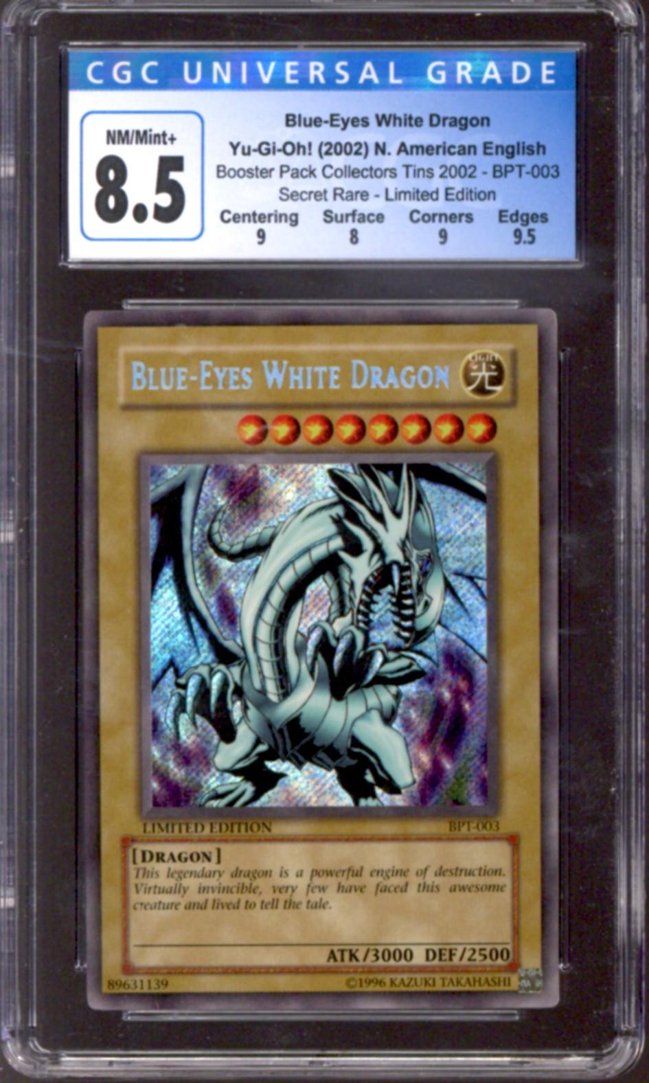 YuGiOh Collectors Tin BlueEyes White Dragon BPT003 CGC 8.5 B