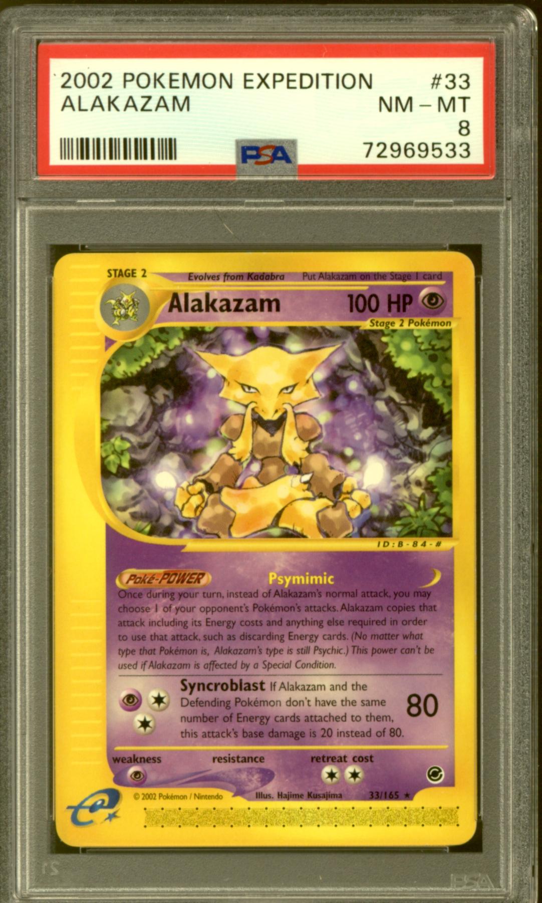 Pokemon Expedition Alakazam 33/165 PSA 8 | DA Card World